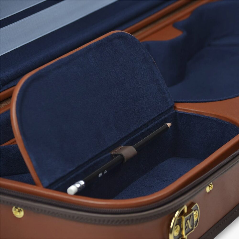 Negri Cases Diplomat Viola Braun Cognac und Navyblau