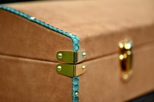 Negri Cases suede corner violin case