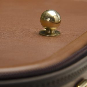 Negri Cases Diplomat Viola Cognac Brown Leather and Olive Green