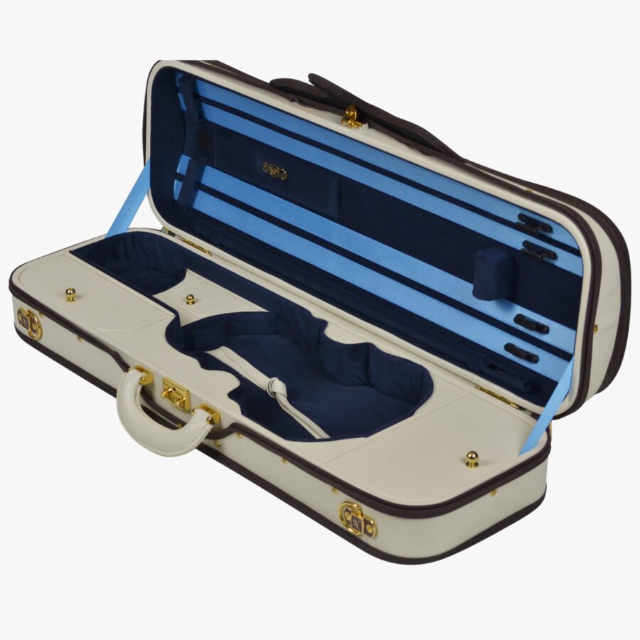 Diplomat Beige Leather Exterior Marine Blue