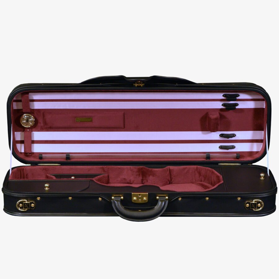 Diplomat Black Leather Exterior Burgundy